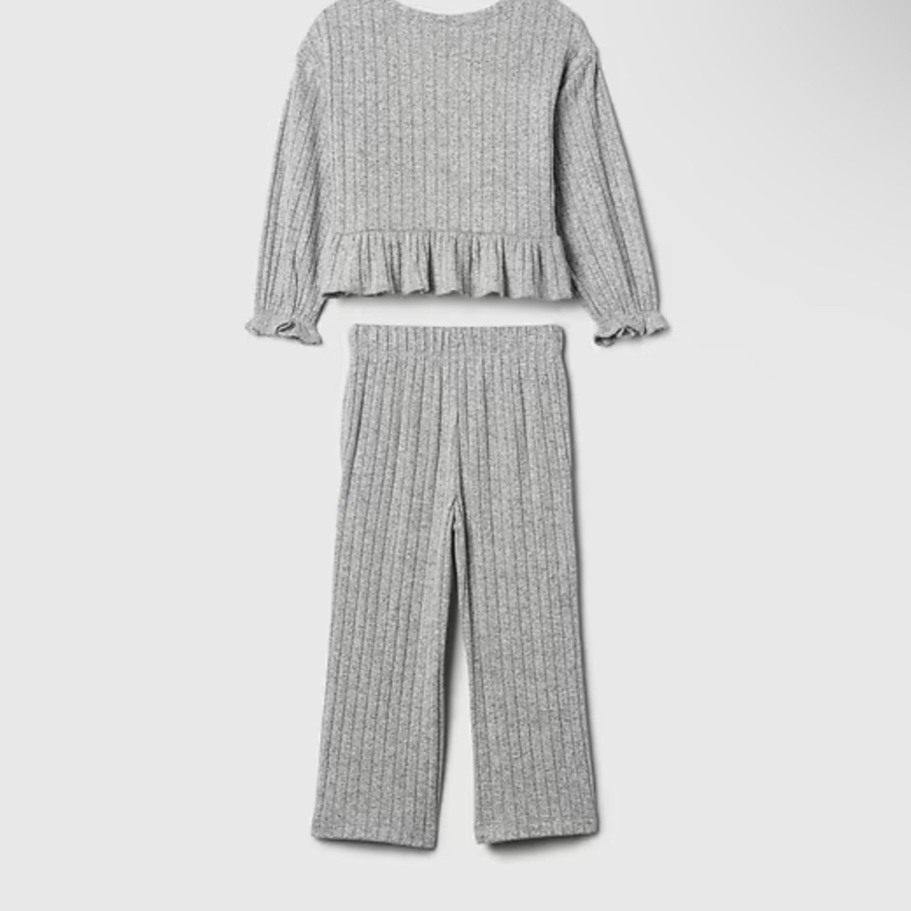 GAP Kids Gray Ruffle Set - Picture 2 of 4